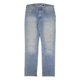 CARHARTT Mens Relaxed Fit Blue Denim Fair W34 L34 Cotton Blend Zip Jeans