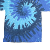 PORT & COMPANY Mens Blue & Navy Tie Dye T-Shirt L Short Sleeve Crew Neck Casual