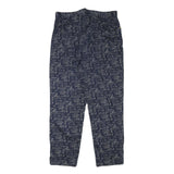 LAUREN RALPH LAUREN Womens Cotton Blend Navy & Grey Regular Fit Straight Leg