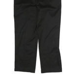 DICKIES Mens Cotton Blend Black Regular Fit Straight Leg Trousers W40 L30