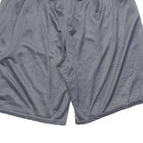 REEBOK Mens Shorts Grey & Yellow Sports Casual M W30 Mesh Gym Activewear