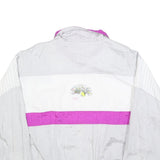 EQUIPE Womens Grey & Purple Colourblock Jacket L Polyester Blend Zip