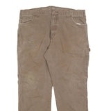 DICKIES Mens Cotton Blend Beige Relaxed Straight Trousers W38 L30 Workwear
