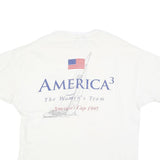 HANES Womens White America Cup 1995 Graphic T-Shirt XL Short Sleeve