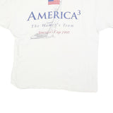 HANES Womens White America Cup 1995 Graphic T-Shirt XL Short Sleeve