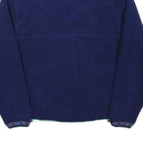 LL BEAN Womens Blue Fleece Jacket M Polyester Blend Zip Casual Outdoor