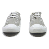 VANS Classic Slip-On Womens Low Top Trainers Grey Cotton Blend UK 7 Casual