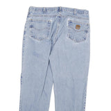 CARHARTT Mens Jeans Blue Relaxed Straight Denim Light W36 L30 Casual Workwear
