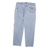 CARHARTT Mens Jeans Blue Relaxed Straight Denim Light W36 L30 Casual Workwear