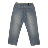 PHAT FARM Mens Jeans Blue & Khaki Regular Straight Denim Medium W38 L32 Casual