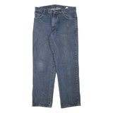 TRACK Mens Regular Blue Jeans Denim W34 L31 Cotton Blend Zip Casual Classic Fit