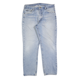 CARHARTT Mens Regular Fit Light Blue Denim Cotton Blend Jeans W38 L32 Zip