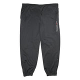 REEBOK Mens Joggers Black XL W44 L32 Polyester Slim Tapered Drawstring Training