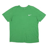 NIKE Mens Green T-Shirt XL Short Sleeve Crew Neck Cotton Blend Casual