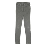 LEVI'S 535 Legging Womens Jeans Grey Slim Skinny Denim W24 L30 Cotton Blend