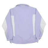 COLUMBIA Womens Purple & White Outdoor Jacket L Polyester Blend Zip Sportswear