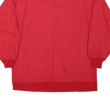 GLORIA VANDERBILT Womens Red Crew Neck M Casual Cotton Blend Sweatshirt