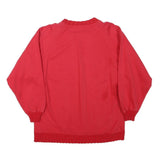 GLORIA VANDERBILT Womens Red Crew Neck M Casual Cotton Blend Sweatshirt