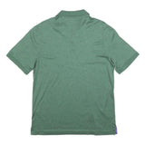 POLO RALPH LAUREN Mens Green Striped Short Sleeve Polo Shirt M Cotton Blend