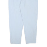 BRUNO SAINT HILARIE Womens Cotton Blend Blue Relaxed Tapered Trousers W31 L25