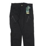 HUNTING WILD GOOSE Womens Cotton Blend Black Slim Tapered Trousers W28 L29