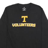 FANATICS Mens Black Volunteers Graphic T-Shirt XL Long Sleeve Crew Neck Sports
