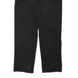 DICKIES Mens Black Cotton Blend Regular Fit Straight Leg Trousers W38 L32