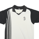 NIKE Mens White & Black Juventus Graphic T-Shirt L Short Sleeve V-Neck Sports