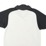 NIKE Mens White & Black Juventus Graphic T-Shirt L Short Sleeve V-Neck Sports