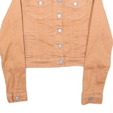 CHICOREE Womens Beige Cotton Button Jacket XS Jeanswear Casual Lightweight