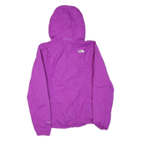 THE NORTH FACE Womens Purple Outdoor Jacket S Polyester Blend Zip Hooded