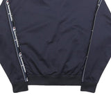 CHAMPION Womens Navy Blue Track Jacket XS Polyester Zip Plain Sporty Casual