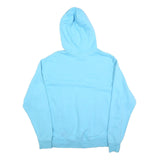 NIKE Womens Blue Pullover Hoodie L Cotton Blend Casual Sportswear