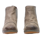 SOREL Ankle Boots Grey Leather Womens UK 7.5