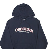 CHAMPION Mens Navy Osborne Volleyball Pullover Hoodie S Cotton Blend Casual