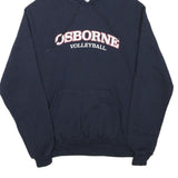 CHAMPION Mens Navy Osborne Volleyball Pullover Hoodie S Cotton Blend Casual