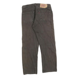 LEVI'S 501 Mens Jeans Black Regular Straight Denim Medium W34 L28 Classic Button