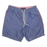 TOMMY HILFIGER Mens Blue Casual Shorts S W30 Polka Dot Print Swimwear