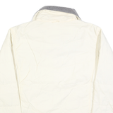 THE NORTH FACE Womens White Outdoor Jacket S Polyester Quilted Zip Warm