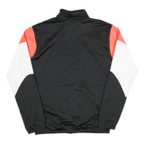PUMA Mens Black Red & White Sports Track Jacket S Polyester Zip Plain