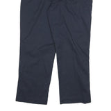 DICKIES Mens Cotton Blend Navy Blue Regular Fit Straight Leg Trousers W34 L29