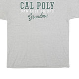 CHAMPION Mens Grey Cal Poly San Luis Obispo Graphic T-Shirt L Crew Neck Short