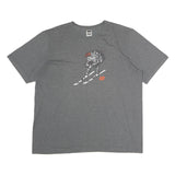 THE NORTH FACE Mens Grey Graphic T-Shirt XL Short Sleeve Crew Neck Cotton Casual