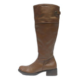 MARC O'POLO Womens Knee High Leather Boots Brown UK 5 Stylish Comfortable