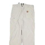CARHARTT Mens Cotton Blend Beige Regular Straight Trousers W30 L29 Workwear