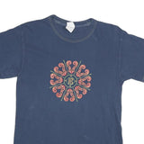 GILDAN Mens Blue Graphic T-Shirt Music S Short Sleeve Crew Neck Cotton Blend