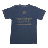 GILDAN Mens Blue Graphic T-Shirt Music S Short Sleeve Crew Neck Cotton Blend