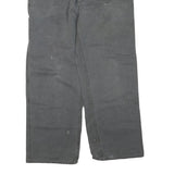 CARHARTT Mens Cotton Blend Grey Workwear Regular Straight Trousers W36 L30