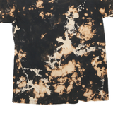 Womens Black & Beige Tie Dye Graphic T-Shirt M Short Sleeve Crew Neck Poetic