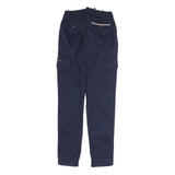 TIMBERLAND Mens Navy Slim Cargo Drawstring Cotton Blend Trousers W26 L31
